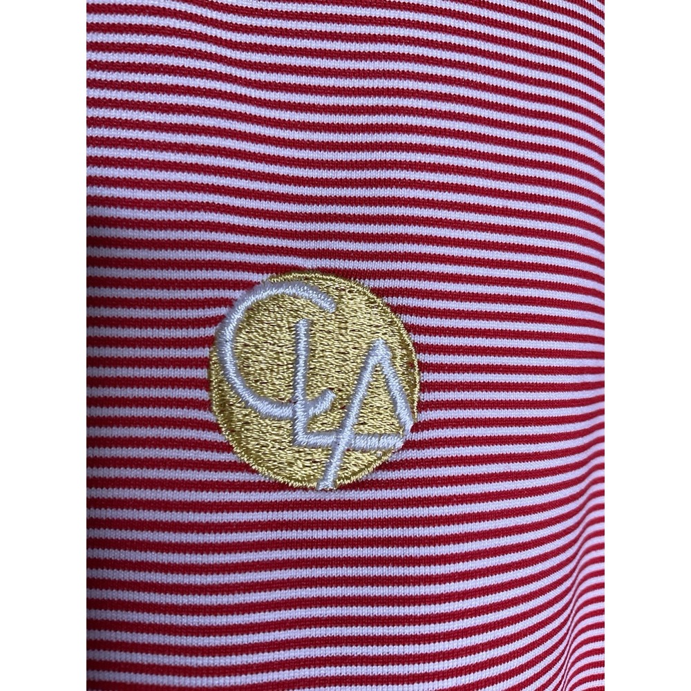 Peter Millar Quarter Zip‎ Performance Red White S… - image 3